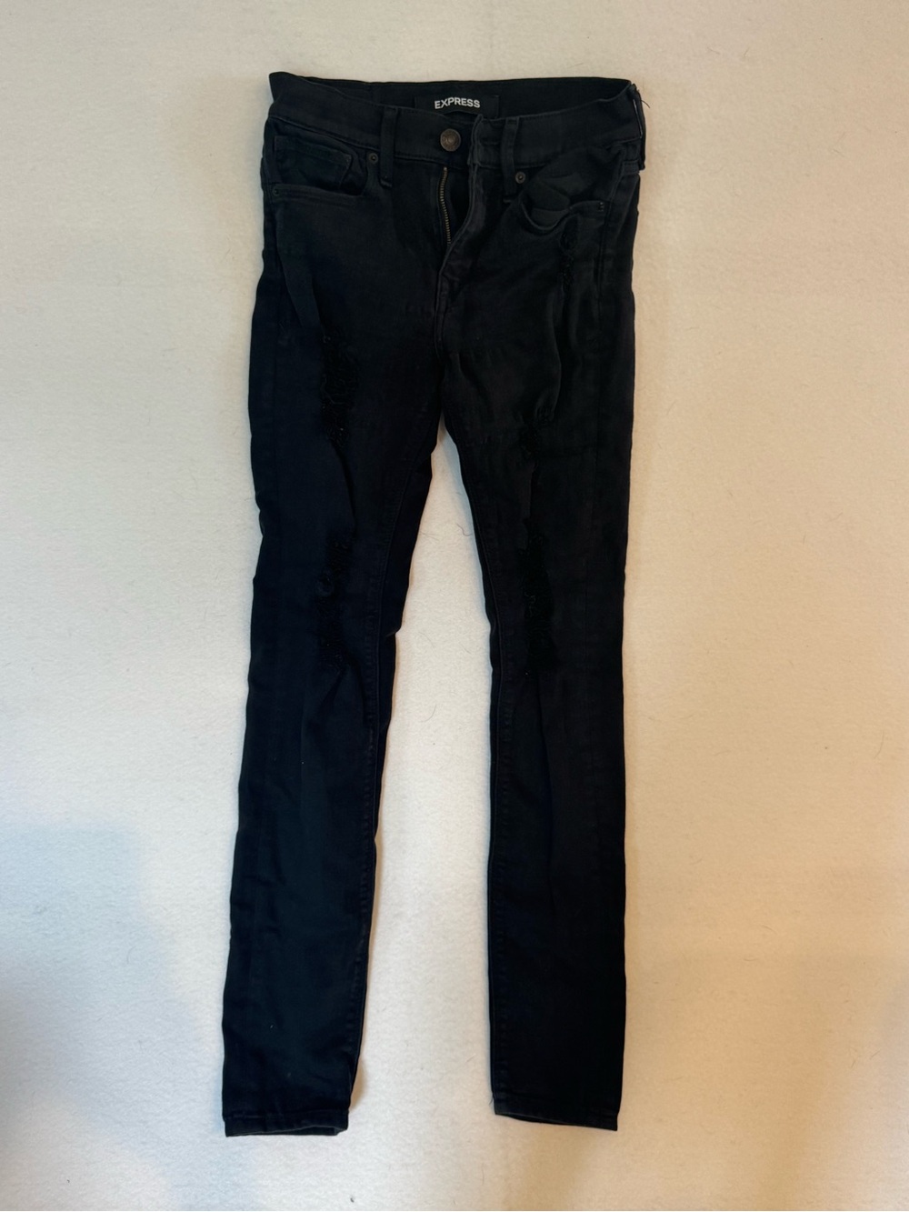 Express Black Skinny Jeans - Women's Stretch Fit